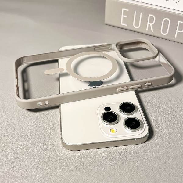Etui til iPhone 17 Pro Max Grå Transparent Magnetisk