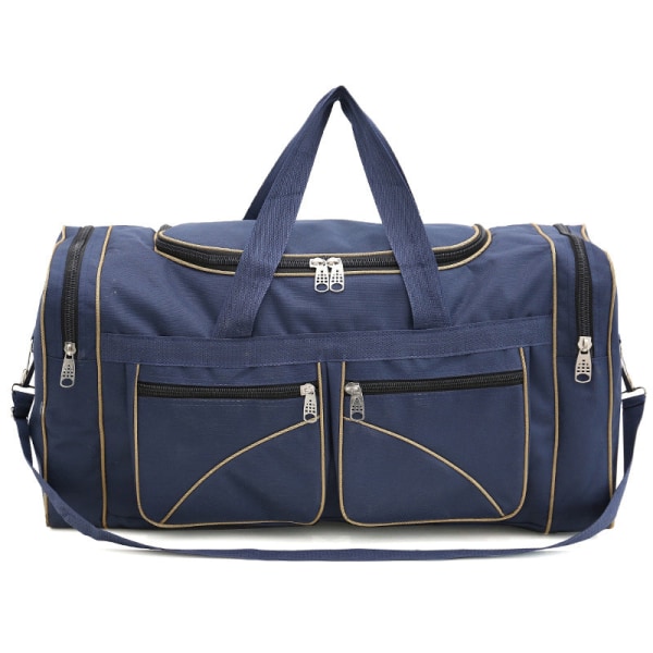Reppu Matkatavaralaukku Taitettava urheilulaukku Oxford Kangas Suurikapasiteettinen Kannettava Messenger Bag Blue 30 inches