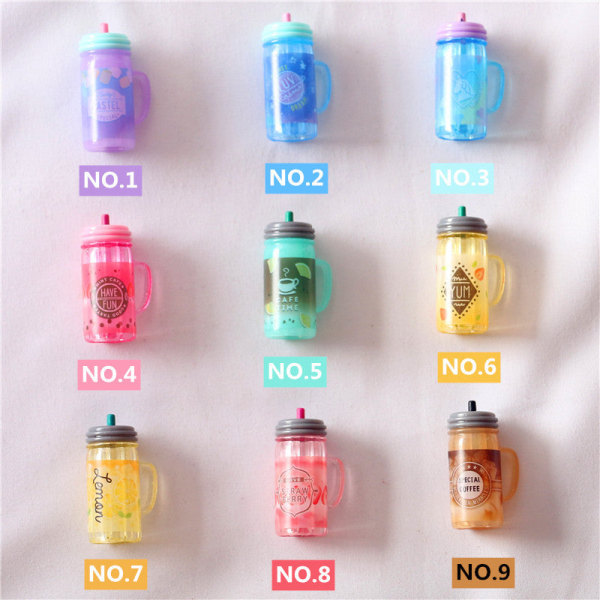 Miniature Furniture Toy Dolls House DIY Decoration Accessories Mini Bubble Juice Drink cute NO.3