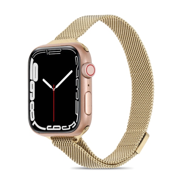 Klockarmband för Apple Watch iWatch 38/40/41/ 10:e generationen 42mm retro guld