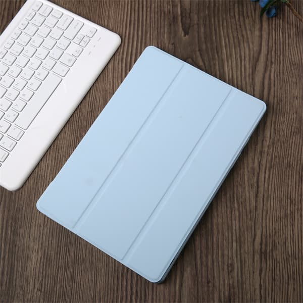 Etui til iPad Mini6/Mini7 Hvid Isblå Sidemonteret Split Læder Flip