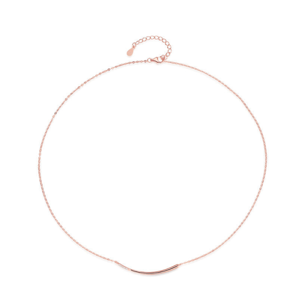 Naisten kaulakoru ketju Choker riipus korut tytöille lahja hopeoitua ruusukultaa Rose Gold 925 silver