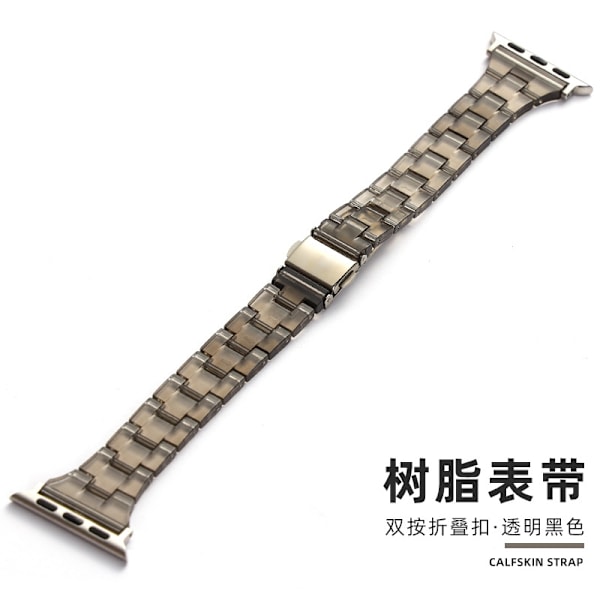 Klockarmband för Apple Watch iWatch 38/40/41/42MM Transparent Svart