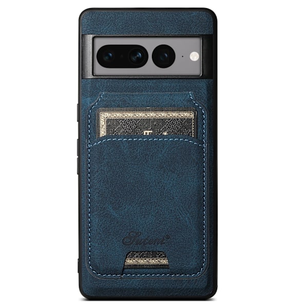 Kotelo iPhone 16 Pro H16 siniselle magneettikorttipidikkeelle langaton latausteline nahka