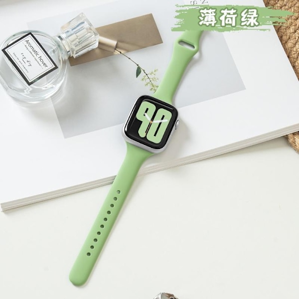 Kellon ranneke Apple Watch iWatch 38/40/41/ 10. sukupolvi 42mm universal 1 mintunvihreä