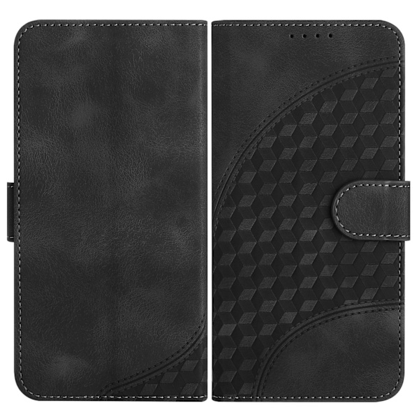 Etui til iPhone 14 Pro sort læder flip kort slot