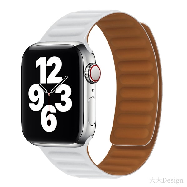 Klockarmband för Apple Watch iWatch 42-49mm Vit box vit