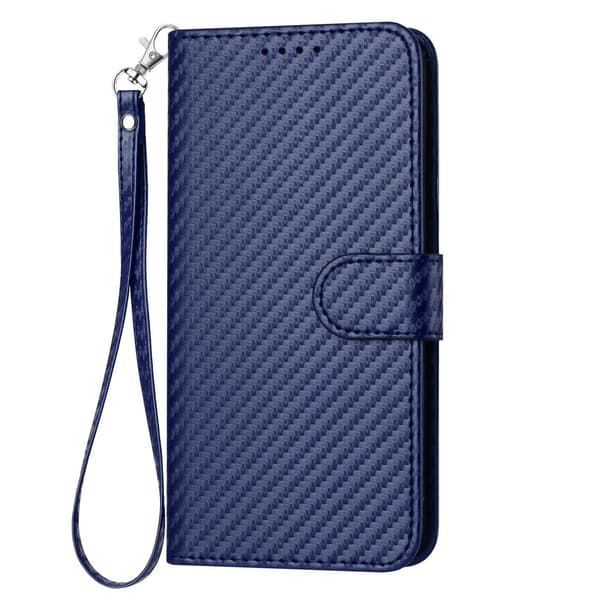 Etui til iPhone 14 Pro mørkeblåt læder flip