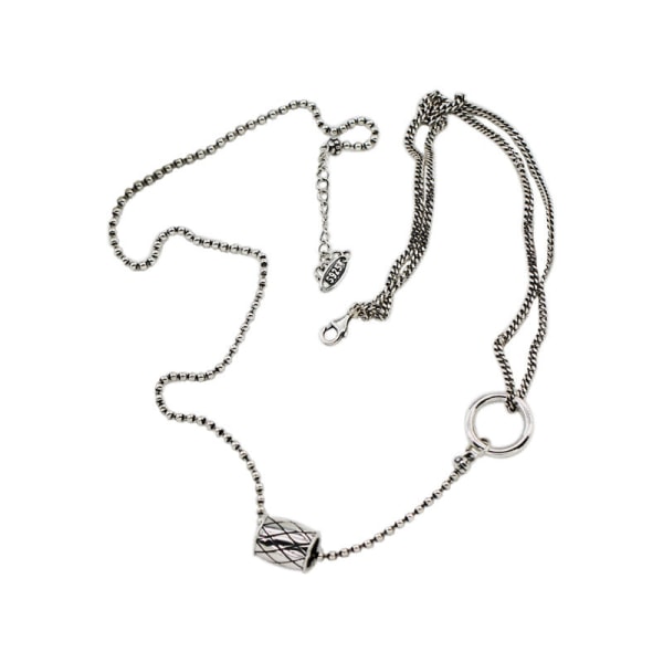 S925 Silver Halsband Klassisk Morsdagspresent för kvinnor och flickor Cylinder