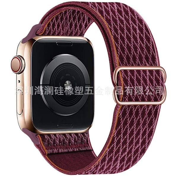 Klockarmband för Apple Watch iWatch 44/45/46/series1.2.3-42 Plommonfärg