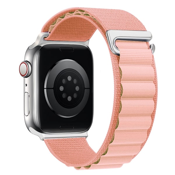 Klockarmband för Apple Watch iWatch 38/40/41mm rostfritt stål kontakt sandrosa