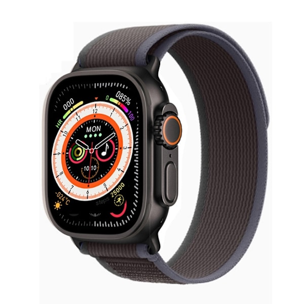 Urrem til Apple Watch iWatch 38/40/41/42mm blå sort sort spænde