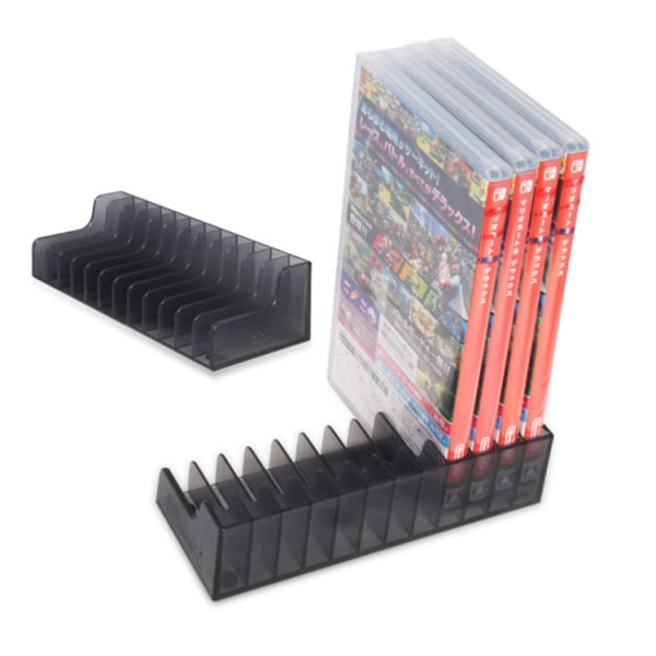 For Switch Plate Rack Switch Game Card Box Oppbevaringsstativ CD Holder Light Plate Rack