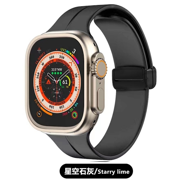 Kellon ranneke Apple Watch iWatch -kelloon Soveltuu: 1.-8. sukupolvi SE 38/40/41mm 10 Starry Lime
