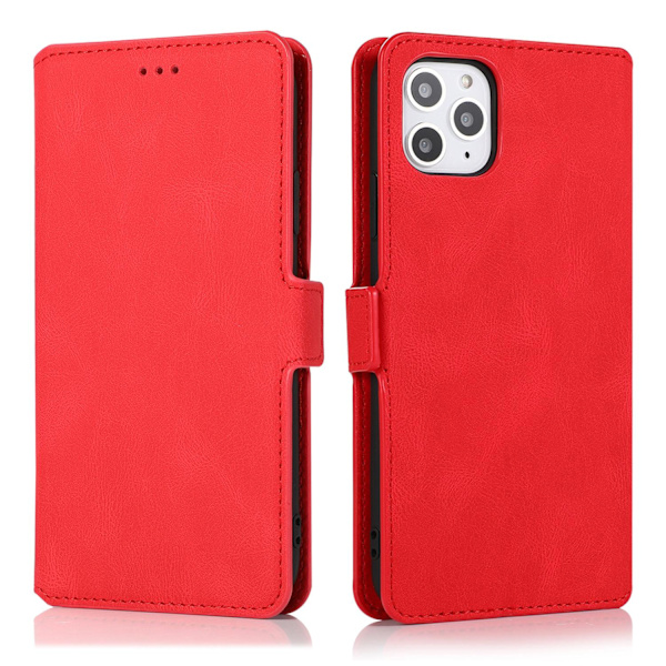 Etui til iPhone 14 Rød Retro Liege Multi funktion Kortpung