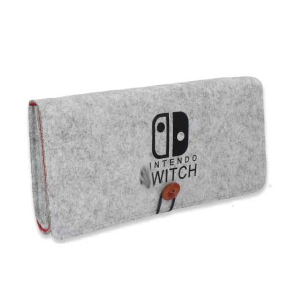 För Nintendo Switch Filtväska Mjuk förvaringsväska Skyddsväska NX Full Protection Skyddsväska NS Gray