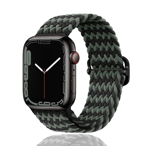 Urrem til Apple Watch iWatch 38/40/41MM glidespænde W sort grøn