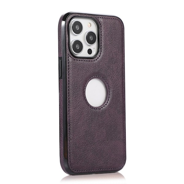 Kotelo iPhone 7:lle, puuttuva merkintä, nahkakotelo, violetti, business, putoamissuoja