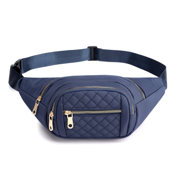 Fanny Pack Løbebælte Taljetaske Organizer Nylon Sports Multifunktion Blue