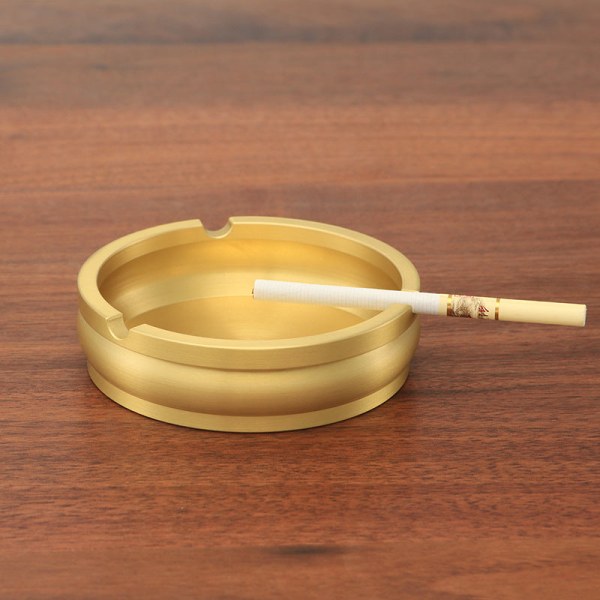 Askebeger Retro Metal Pure Messing Tre-spor Personlig Creative Askebeger Three-slot ashtray