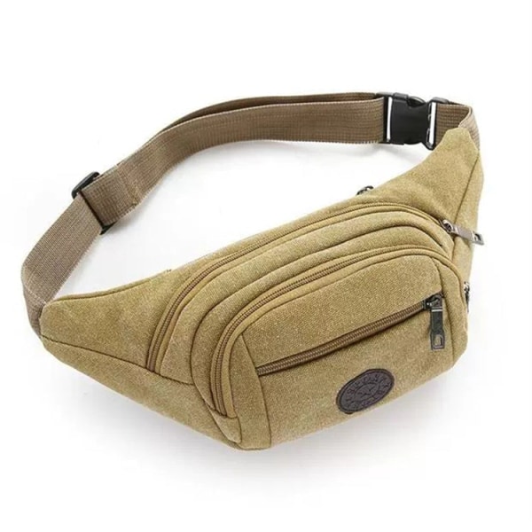 Fanny Pack Løpebelte Midjeveske Organizer Sports Multi-Function Stor kapasitet Black