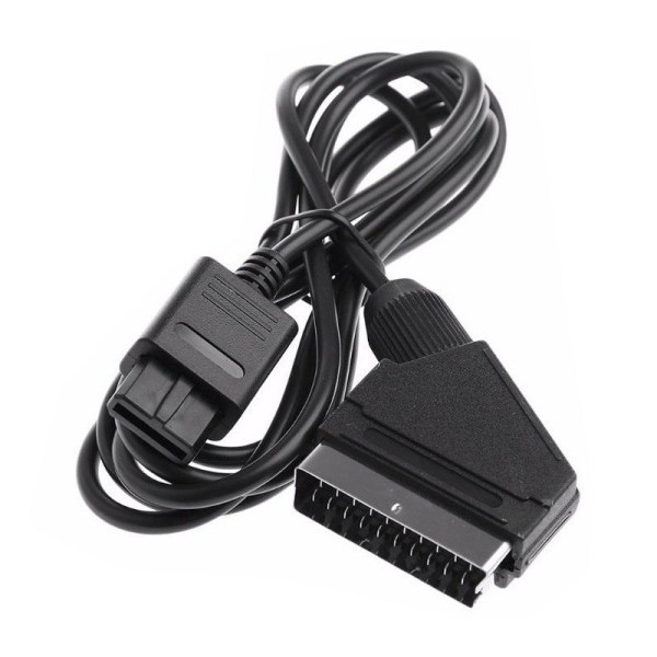 För Nintendo NGC/N64/SFC/SNES/Super SCART RGB SCART US Standard SCART-kabel