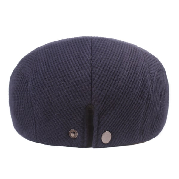 Cap Vinterhattar Medelålders och äldre människors hattar brittisk stil Advance-hattar herr- och damhattar Gray Blue Adjustable