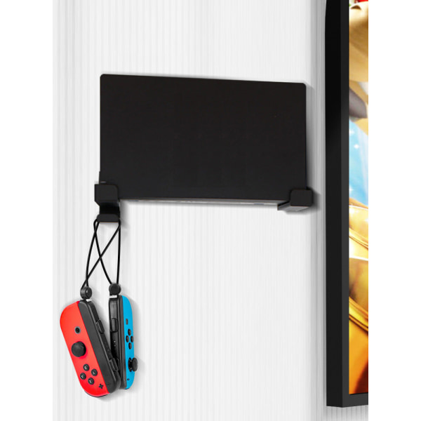 För Nintendo Switch Host Fitness Ring Vägghängande Bracket Switch OLED Väggmonterad Bracket Krok Black