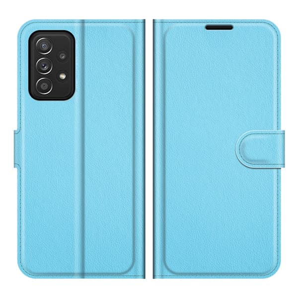 Etui til Samsung S23 blått Custom Flip-lær