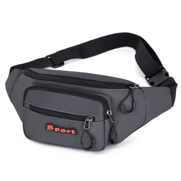 Multifunctional Waist Bag for Men and Women Large-Capacity Crossbody Bag Red