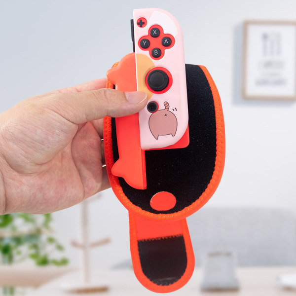 Til Nintendo Switch håndledsrem NS Boksedans Fuld åbne arme Gældende OLED kan installeres Orange purple