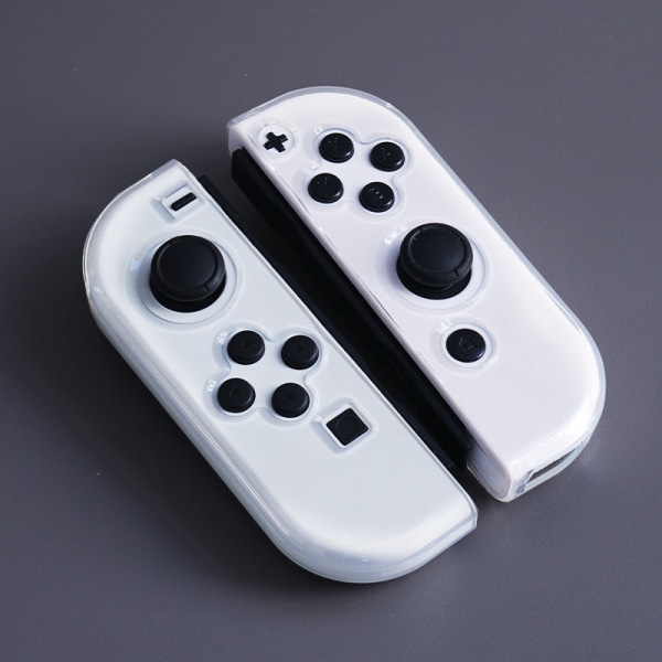 För Nintendo Switch Handtag Sleeve TPU Silikon OLED för Joy-Con Handtag Tillbehör Perifer Frosted