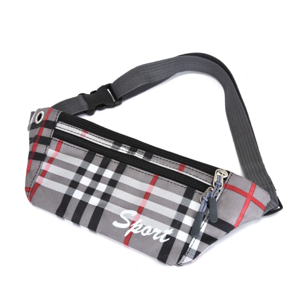 Fanny Pack Løpebelte Midjeveske Organiserer Trendy motesport Gray