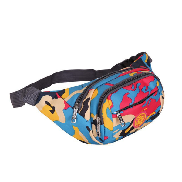 Fanny Pack Løpebelte Midjeveske Organizer Outdoor Camouflage Multifunction NO.42 Camouflage