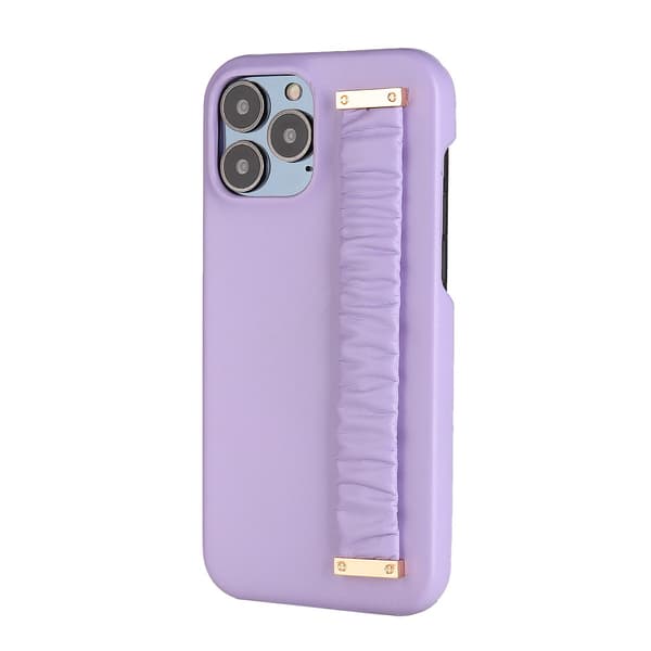 Etui til iPhone 13PRO lys lilla lærarmbånd