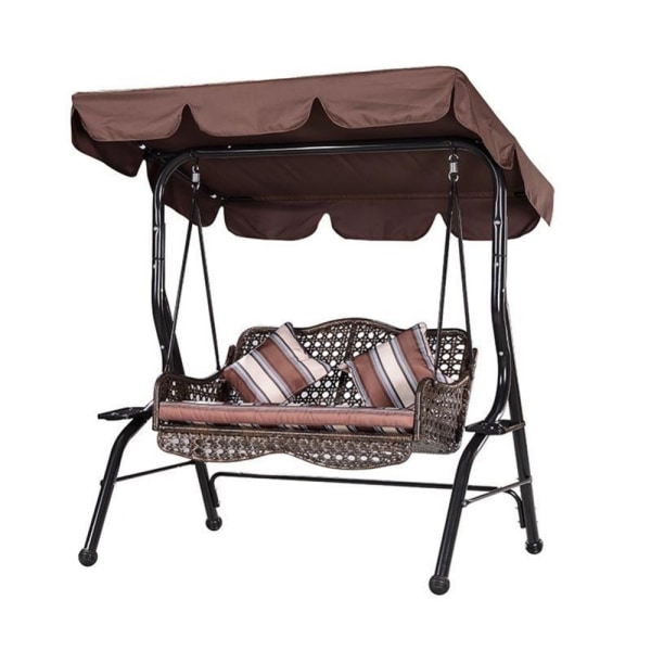 Utemöbler Överdrag Cover Regntätt hopfällbart cover Swing Cover Three seats: 190*132 * 15cm Gray