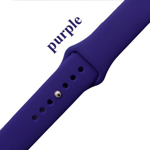 Klockarmband för Apple Watch iWatch 38/40 lång 22 mörklila