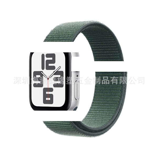 Kellon ranneke Apple Watch iWatch 38/40/41/series10-42 -kellolle, järvenvihreä