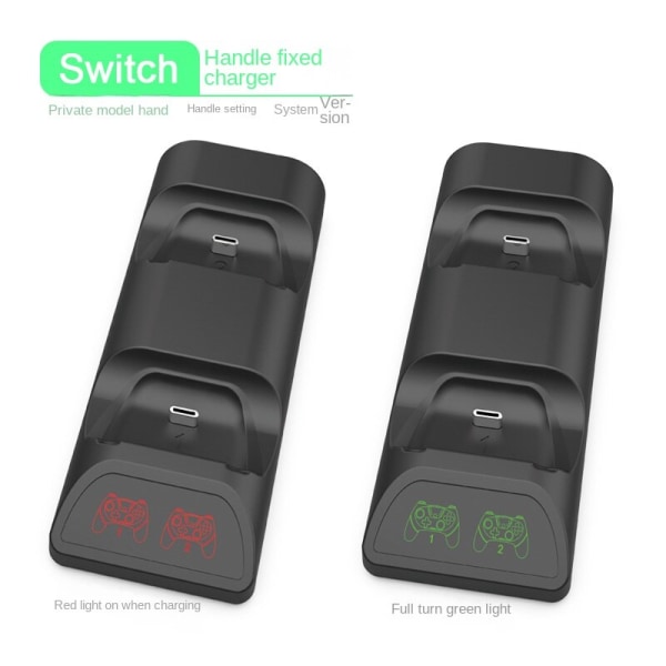 For Switch Pro Handle Fixed Charger Switch Handle Charger Nspro Håndtak Doble Ladere