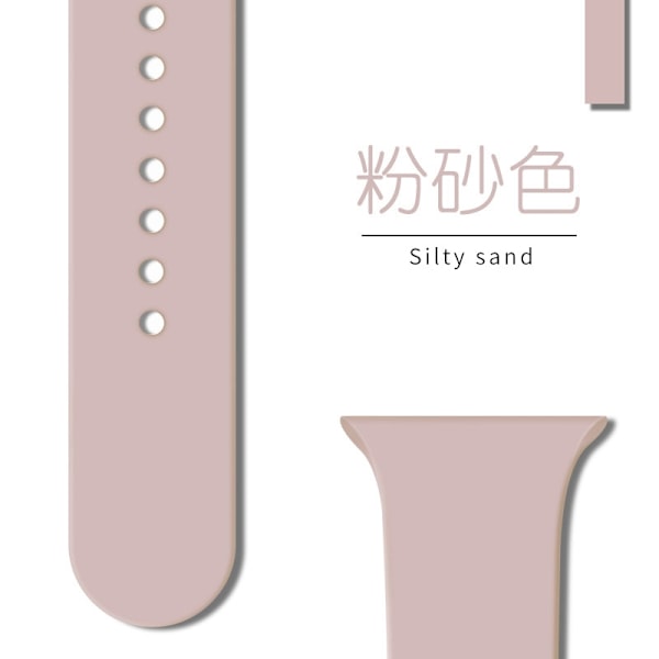 Urrem til Apple Watch iWatch 38/40/41/42mm Forlænget/L 23 Pink Sand