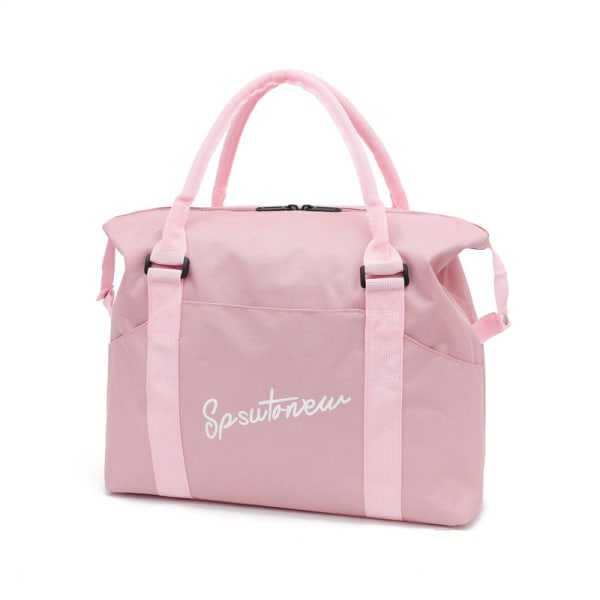 Bærbar bagagetaske Kortdistance-rygsæk Rejseforretningsrejse skal leveres Gymnastiktaske Pink letters Large