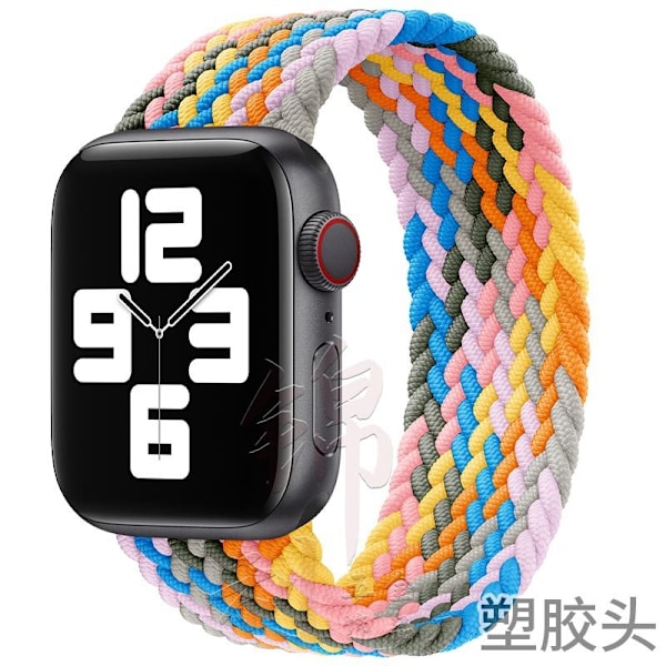 Klockarmband för Apple Watch iWatch 38/40/41/42mm storlek M, längd 145mm Hjärtklappande lila