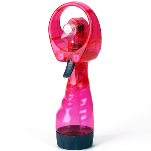 Sommer Håndholdt Kølevand Spray Mist Fan Med Spray Flaske Skrivebord Befugtning Tegnefilm Håndholdt Pink
