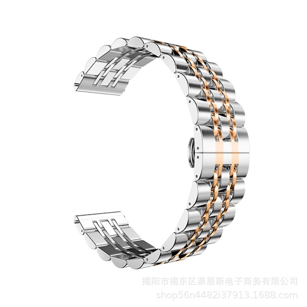 Kellon ranneke Apple Watch iWatch -kelloon, soveltuva liitäntä 38-40-41mm HW-Hopea Ruusu Älykäs Seitsemän Helmeä