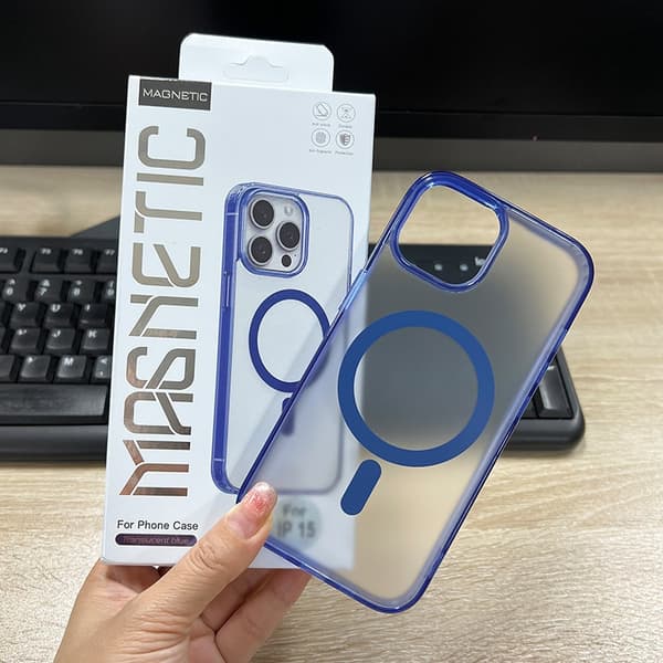 Etui til iPhone 17 Pro Max mat farve magnetisk akryl mat