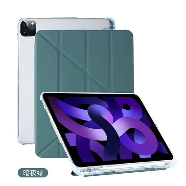 Etui til iPad 13\" Pro M4 2024 Midnatsgrøn Deformeret Silikone Bund Smartphone