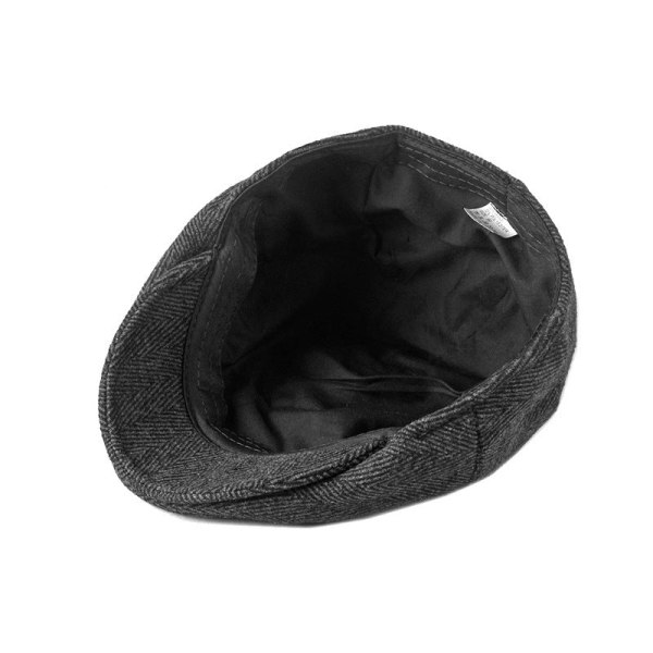 Beret Hat 2022 Efterår og vinter Uld Casual Varm modekasket Black 58-59cm