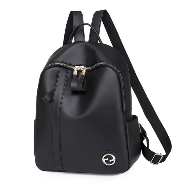 Skol Student Ryggsäck College Bokväska Resväska Pu Outdoor Casual Kontrastfärg White