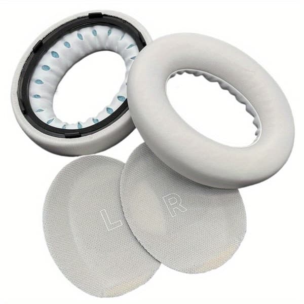 1 par hvite erstatningsøreputer for Bose QC Ultra-puter
