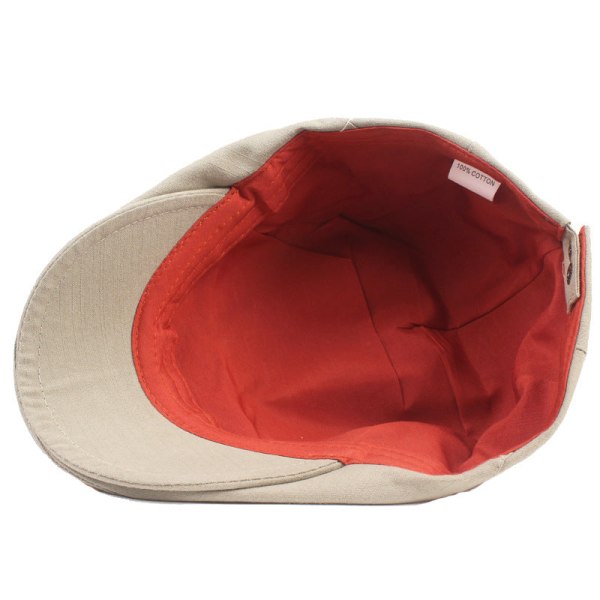 Baskerhatt Monokrom Peaked Cap Dam Basker Konstnärlig Youth Advance Hats Slub bomullsmössa Män Dam Solhatt Khaki Adjustable